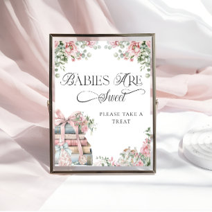 New Chapter Floral Babies are Sweet Take a Treat Poster