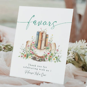 New Chapter Lover book Favours Bridal Shower Sign