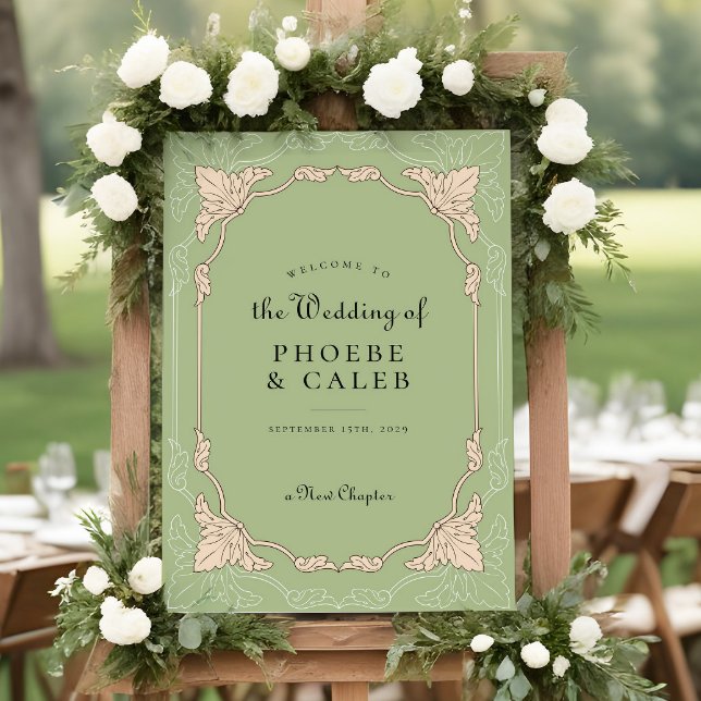 New Chapter Old Book Library Wedding Welcome Sign (Creator Uploaded)