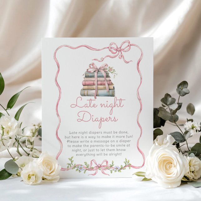 New Chapter Pink bow Late Night Diapers game Poster (Creator Uploaded)