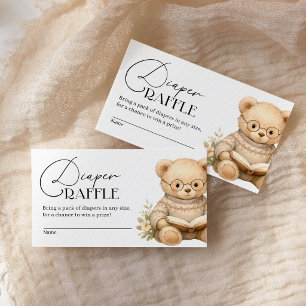 New Chapter Storybook Baby Shower Diaper Raffle Enclosure Card