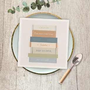 New Chapter Storybook Book Oh Baby Shower  Napkin