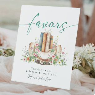 New Chapter Storybook Favors Bridal Shower Sign