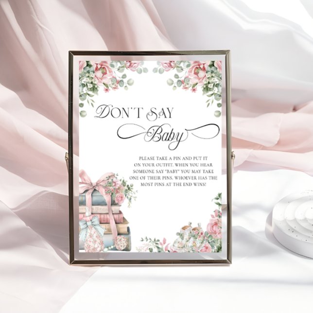 New Chapter Storybook Floral Don't Say Baby Game Poster (Creator Uploaded)