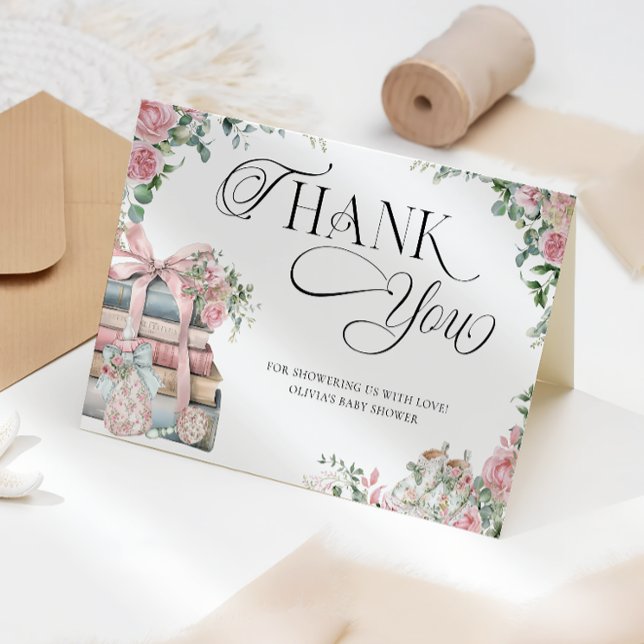 New Chapter Storybook Girl Baby Shower Thank You (Creator Uploaded)