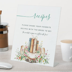 New Chapter Storybook Recipe Bridal Shower Sign