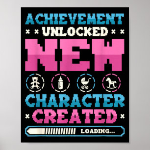 New Character D Gamer Pregnancy Announcement  Poster