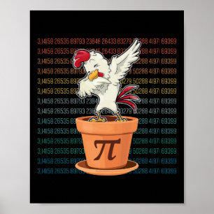 New Chicken Pot Pi Day Pie Math Lover Geek Gift 3. Poster