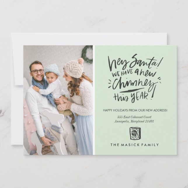 New Chimney Holiday Photo Card (Front)