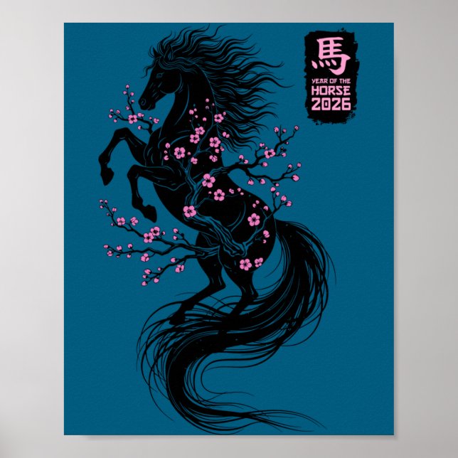 New Chinese Horse Long Sleeve 1 Poster (Front)