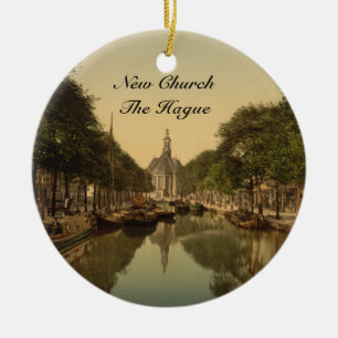 New Church, The Hague, Netherlands Ceramic Ornament