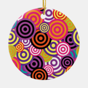 New Circle Abstract art Ceramic Tree Decoration