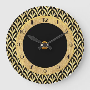 New Circular Art Deco Style Large Clock