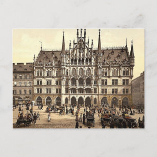 New City Hall, Munich, Bavaria, Germany classic Ph Postcard