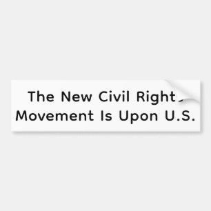 New Civil Rights Movement Hankamer Artjunkhaus Yes Bumper Sticker