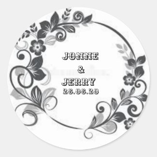 New Classic Round Sticker Design 