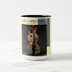 New collection Violin Two-Tone Coffee Mug