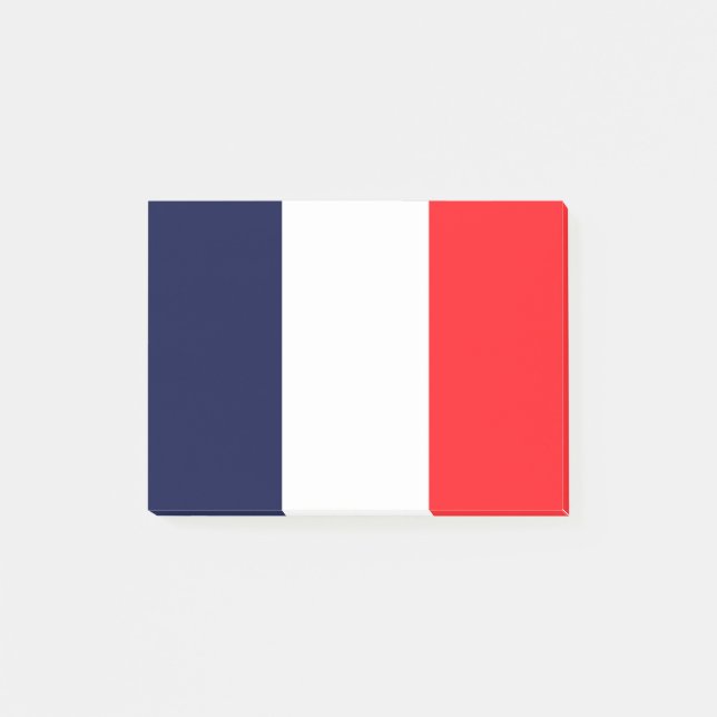 New Colour of the French Flag Post-it Notes (Front)