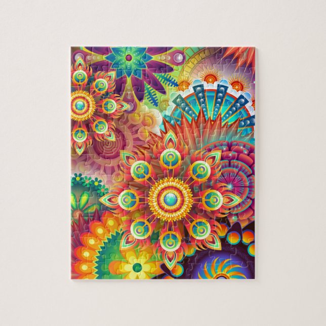 New Colourful Abstract BackGround Jigsaw Puzzle (Vertical)