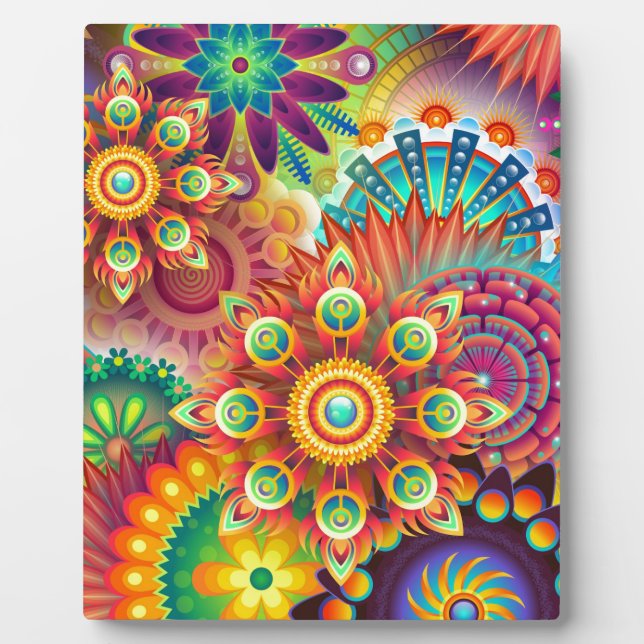 New Colourful Abstract BackGround Plaque (Front)