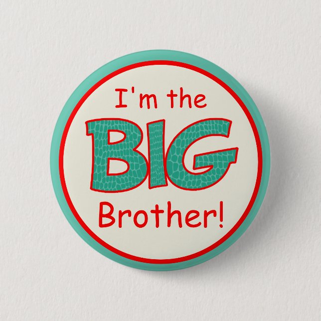 New! Colourful Big Brother Button (Front)