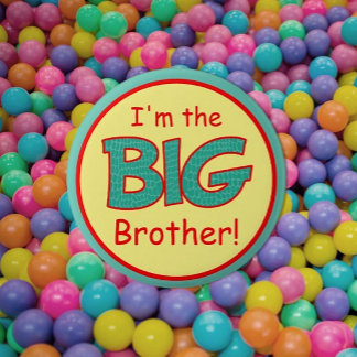 New! Colourful Big Brother Button