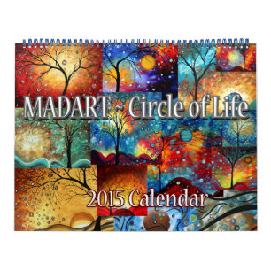 NEW Colourful MADART 2015 Circle of Life Calendar