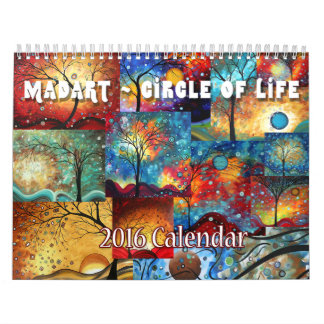NEW Colourful MADART 2016 Circle of Life Calendar