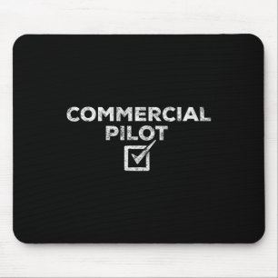 New Commercial Pilot Check Box Gift Mouse Pad