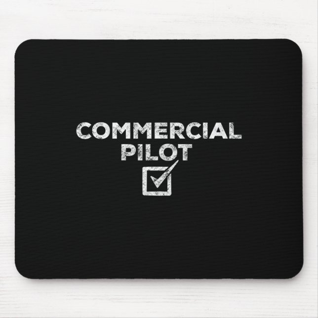 New Commercial Pilot Check Box Gift  Mouse Pad (Front)