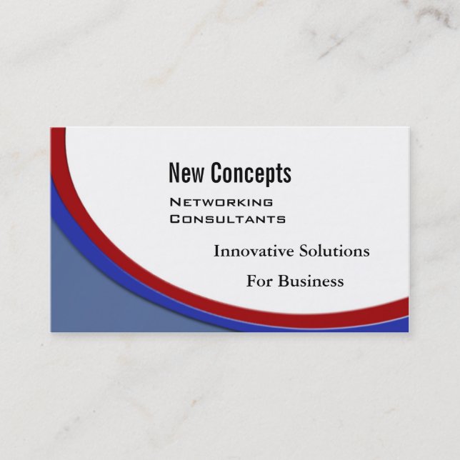 New Concepts, IT Consultants Business Card (Front)