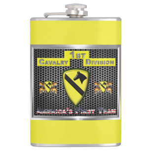 New Cool Designed 1st Cavalry Division Hip Flask