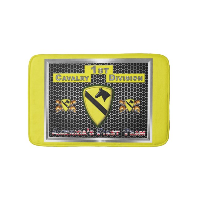 New Cool Redesigned 1st Cavalry Division Bath Mat (Front)