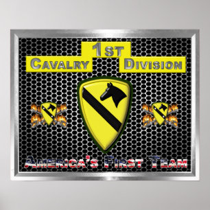 New Cool Redesigned 1st Cavalry Division Poster