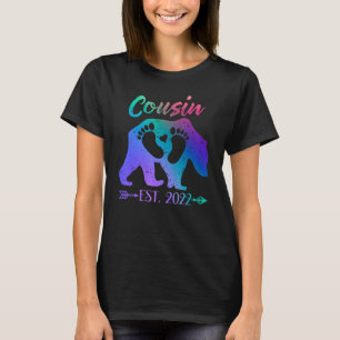 New Cousin Bear Est 2022 Baby Shower Announcement T-Shirt