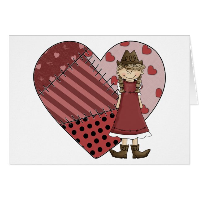 New Cowgirl Boots & Heart - Country Western Blank (Front Horizontal)