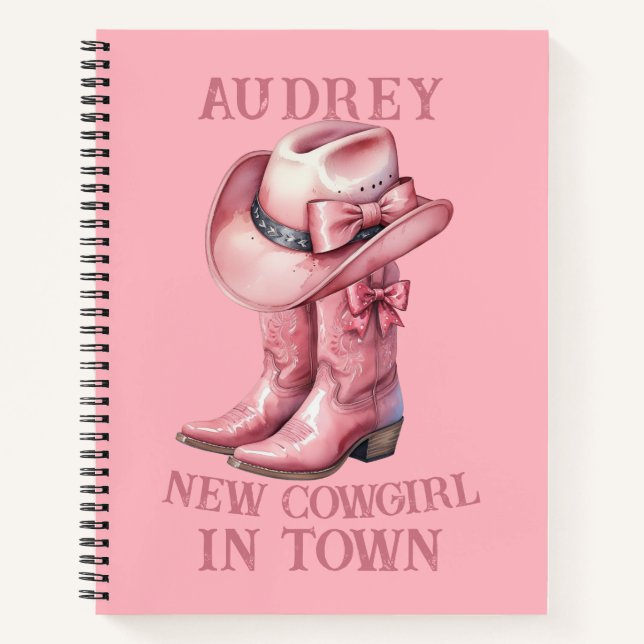 New Cowgirl In Town Notebook (Front)