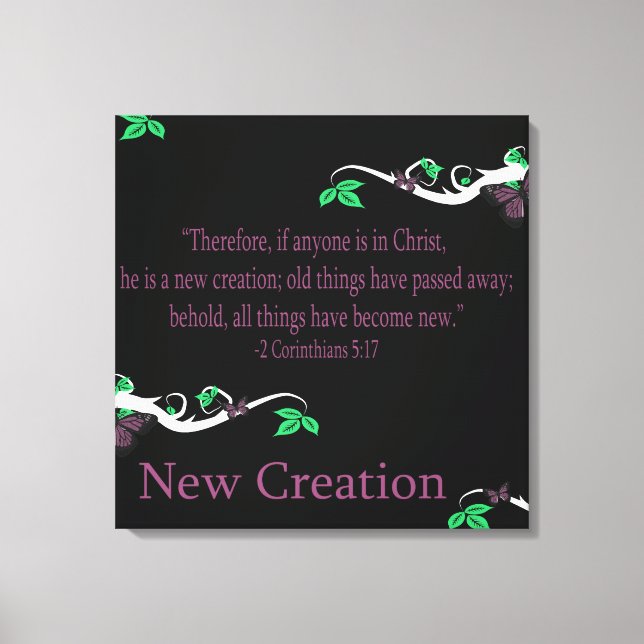 New Creation Canvas Print (Front)