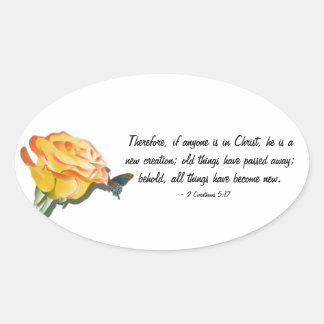 New Creation Oval Sticker
