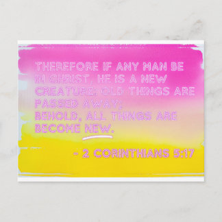 New Creature in Christ - Faith Postcard