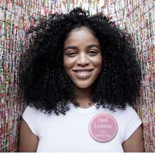 New! Custom Aunt's in waiting PINK button