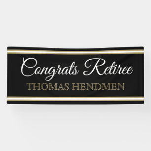 NEW! Custom Congrats Retiree Banner
