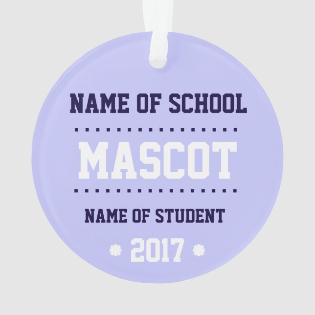 New Customisable Class of 2017 Ornament (Back)