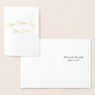 New Customisable Items Foil Card
