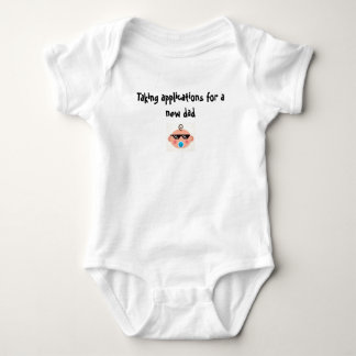 New dad applications baby bodysuit