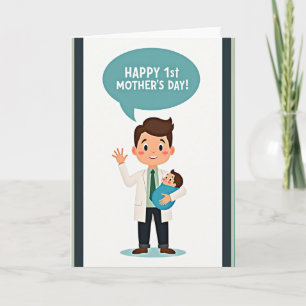 New Dad Arrival Announcement Card