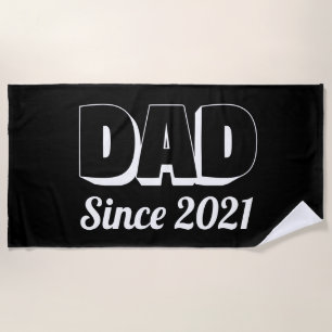New Dad Beach Towel