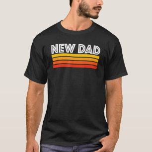 New Dad Cool Vintage 80s Sunset Retro Soon To Be D T-Shirt