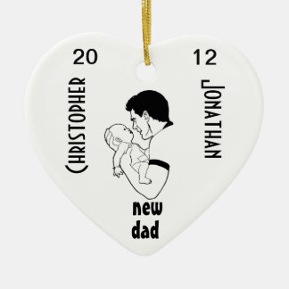 New Dad - Customisable Ceramic Ornament