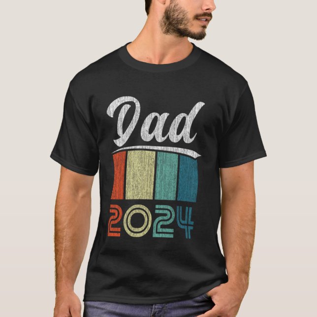 New Dad Dad of newborn Dad 2024 T-Shirt (Front)